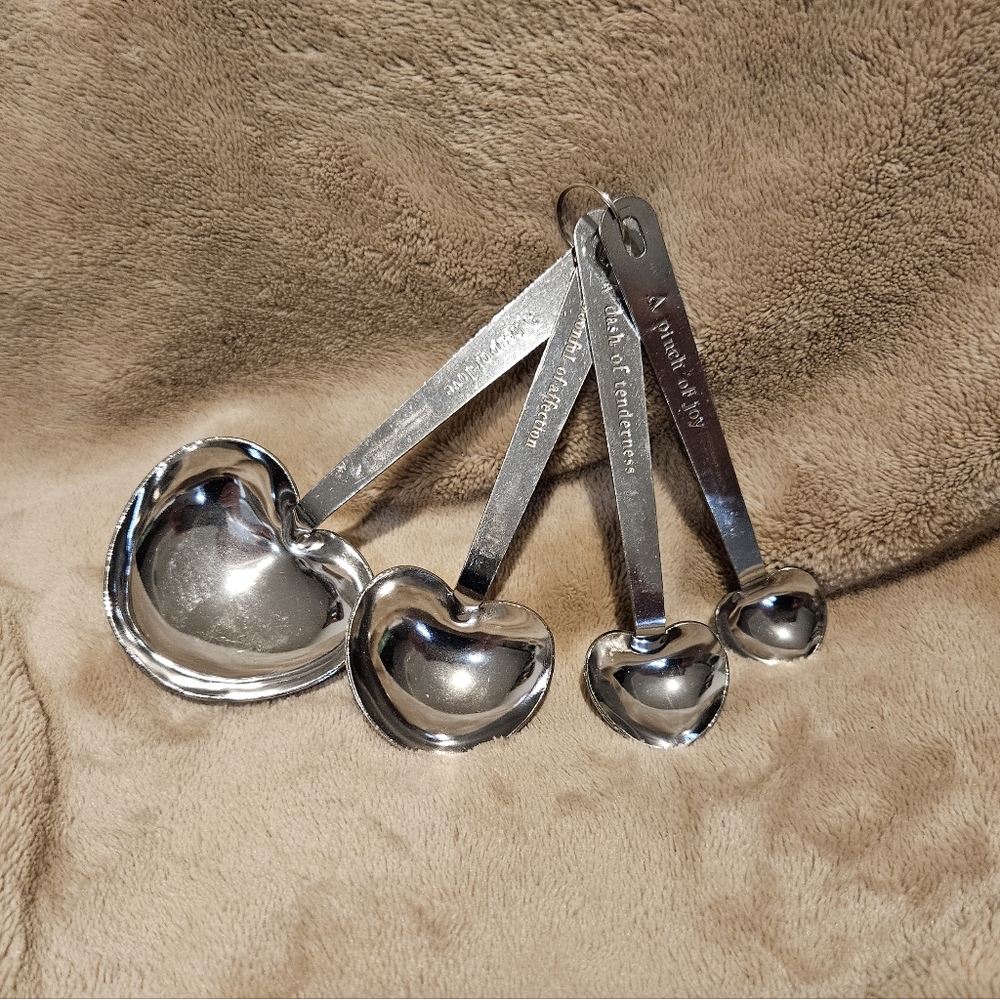 Cute Metal Measuring Teaspoon Tablespoon Set